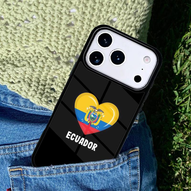 Ecuador Flag phone case cover Compatible with for IPhone 17air 16e 15 14 13 12 11Pro Max 17 Air