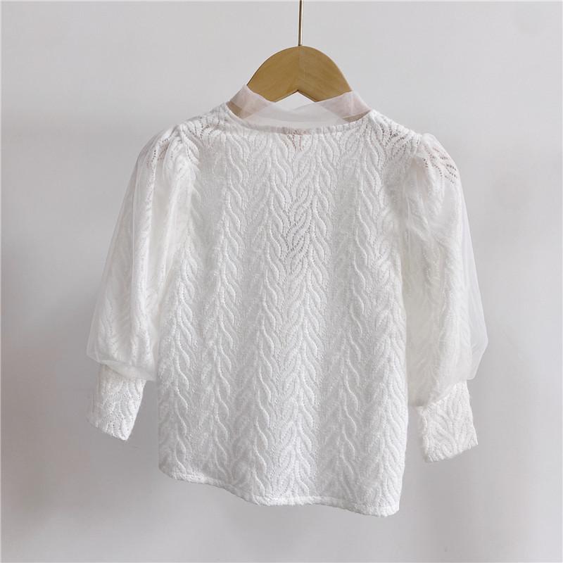 

New Spring Baby Girl V-Neck Bow Long Sleeve Shirt RT187 Size 100