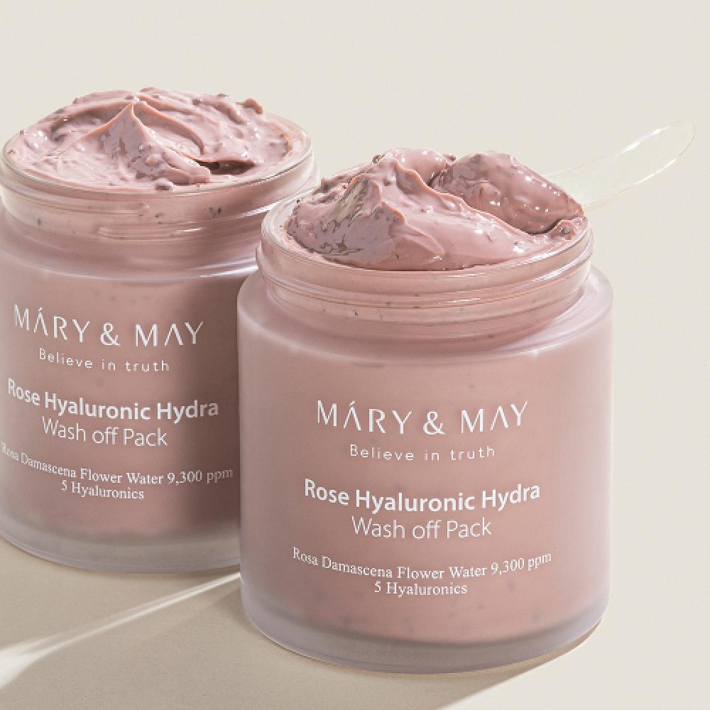 Mary May Vegan Rose Hyaluronic Hydra Wash Off Pack 125g