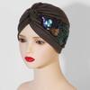 Multi-color Selection of Popular Sequined Peacock Accessories Indian Hats, Pleated Turban Hats, Ethnic Cloth Hats, Headdress Hat
