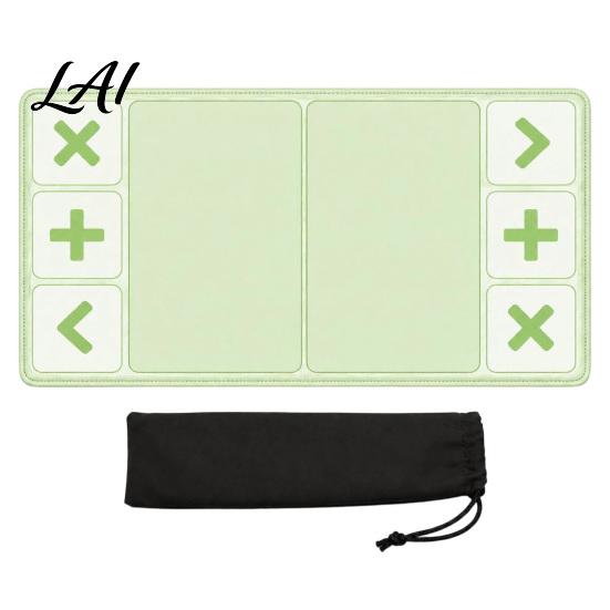 Desktop Exchange Organizer Fidget Trading Board Mat with Storage Bag 12x24 Inch Toy Game Accessories Pad Portable Playmat Divided Zones for