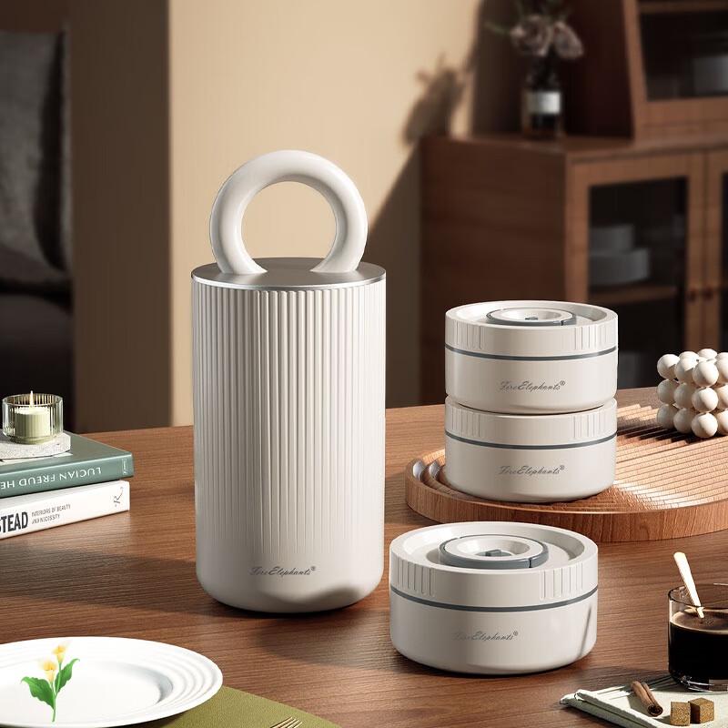 Huoxiang Pamela 3-Layer Stainless Steel Lunch Box Set