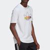 Adidas Originals Trefoil Sprt Graphic Print Sport Crew Neck T-Shirt Men Tops White GN2428