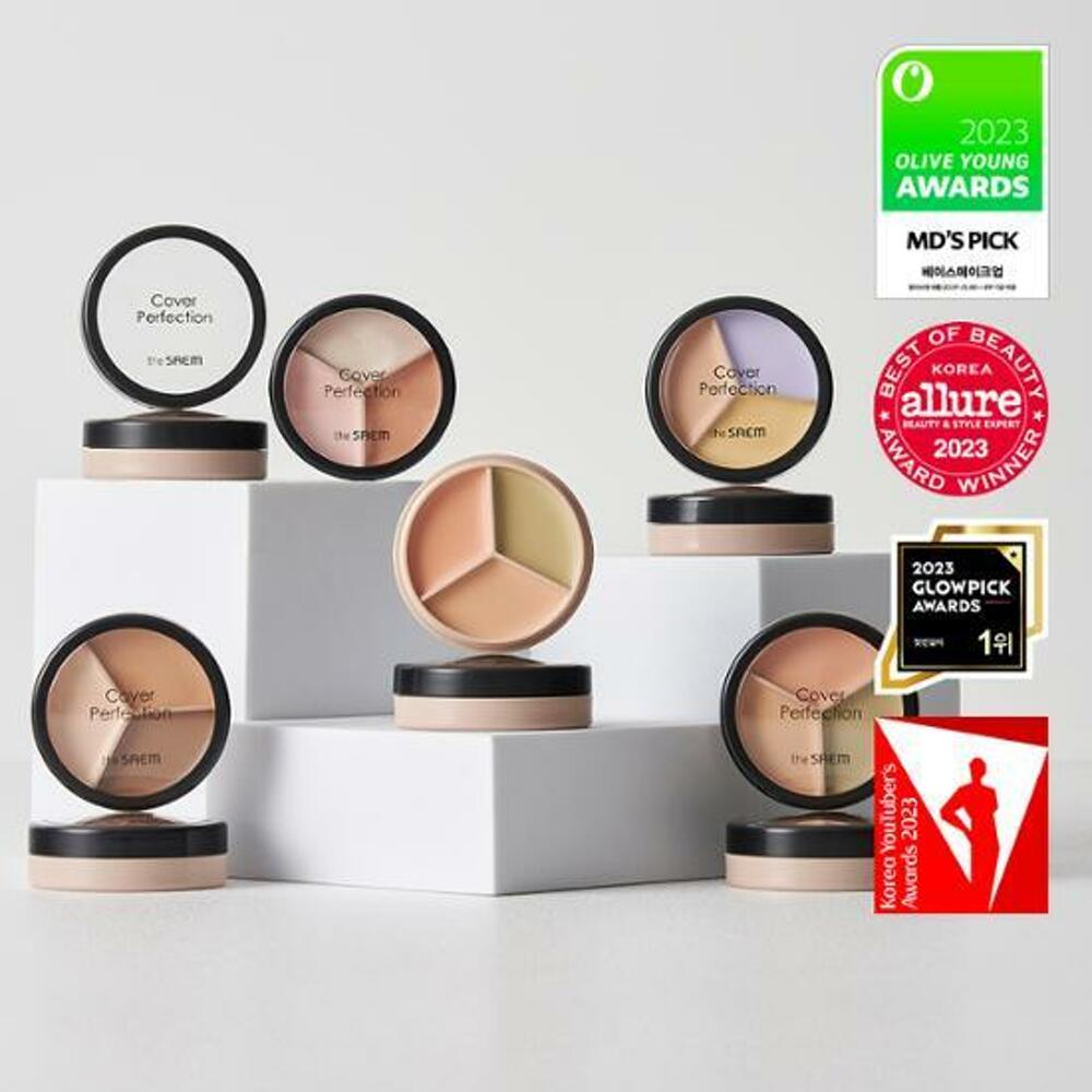 The Saem Korektor Cover Perfection Tripe Pot 4 kolory (Zestaw specjalny/singiel)