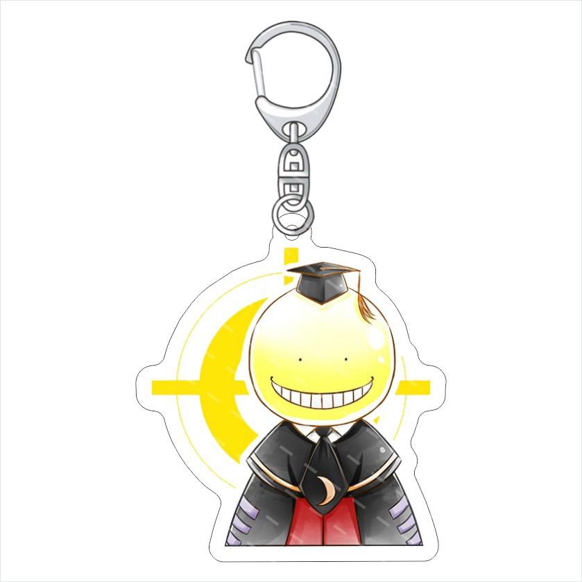 

Anime Assassination Classroom Korosensei Keychain Cosplay Accessories Key Chain Pendant Cartoon Badge Fans Gifts