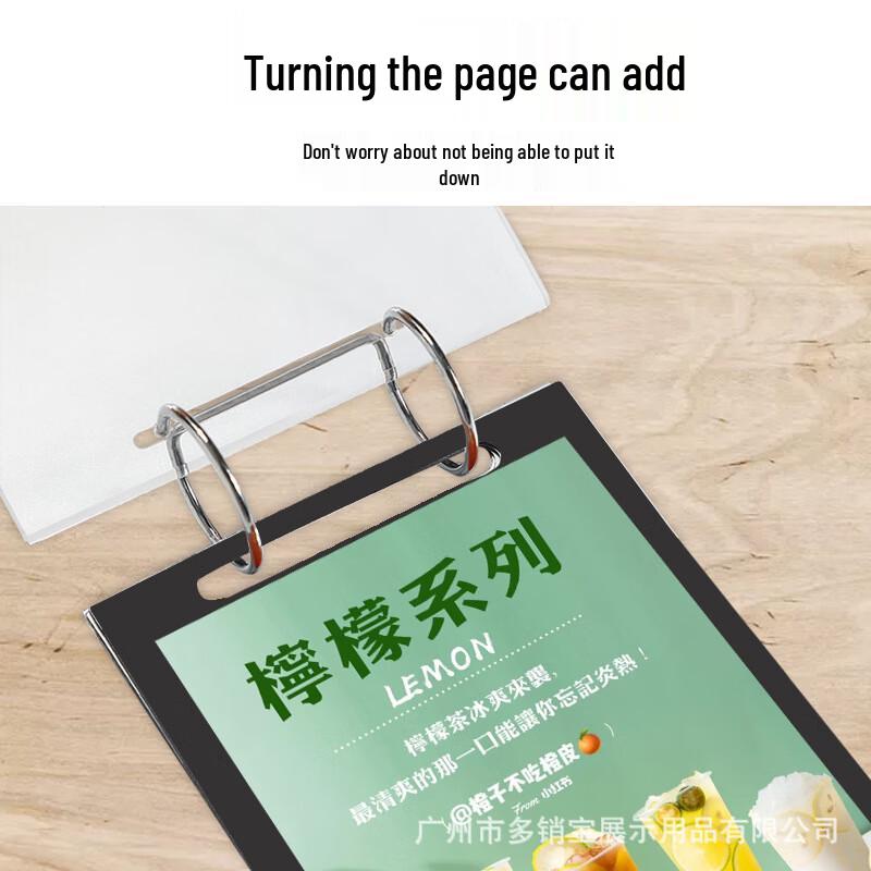 A4 Plastic Flip Display Stand