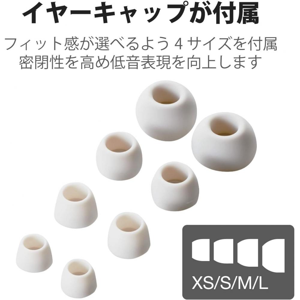 Elecom Elecom Stereo-Ohrhörer Kanaltyp 3,5 mm mit Mikrofon Fast Music F12c 10,0 mm Weiß Ehp F12cmwh Weiß mit Mikrofon