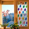 Laser-colored Leaf Study Home Glass Window Decorative Stickers