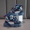 Children's Winter Fashionable Fleece Warm Cotton Boots Outdoor Casual High Top Snow Boots Casual Cotton Shoes
