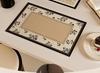 French Vintage PVC Placemat: Luxury Feel, Waterproof, Oil-Proof, Heat-Resistant, Wash-Free Coaster Pad.