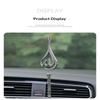 1 Piece Of Droplet Shaped Metal Rhinestone Inlaid Car Ornament Car Rearview Mirror Decoration