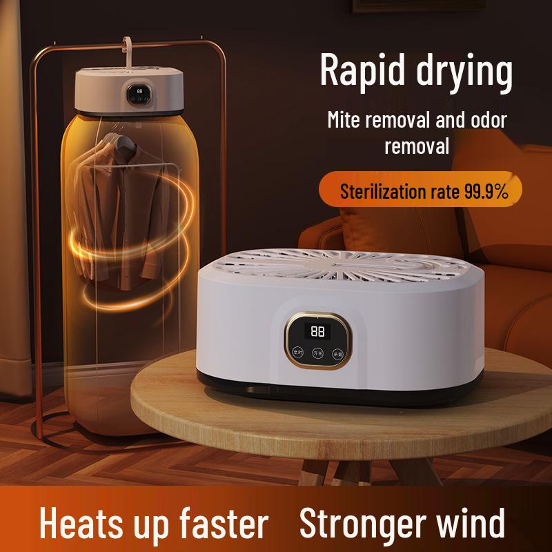 Compact Foldable Smart Clothes Dryer with Display for Home & Dormitory National Standard