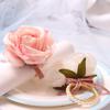 6 STK Serviettlås Creative Pearl Rose Serviettring Bryllupsfestdekorasjon Serviettspenne Hotell Borddekorasjon Ornamenter