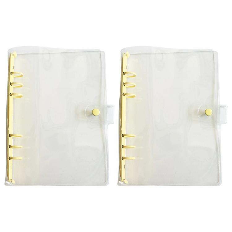 

Friendly PVC Rings Binder Cover Clear Design for Custom Notebooks Features Easy Operation Water Resistant and Compacts жёлтый