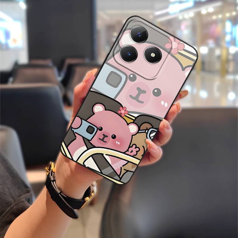 Waterproof Fashion Design Phone Case For Realme C63 4G/C61 4G Couple Shockproof TPU Soft case Dirt-resistant Cute