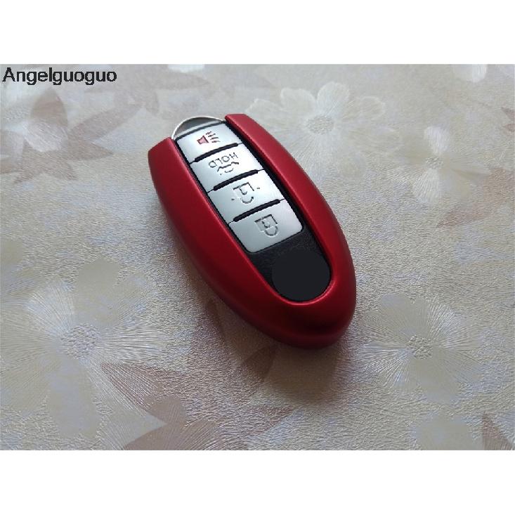 Angelguoguo Aluminium Alloy Penutup Kunci Mobil Kasus Tas Untuk Nissan Navara Cerah Teana Altima Catatan Serena Morano