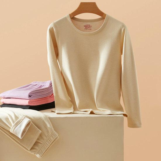 

Брюки Верхний костюм Зимний комплект термобелья Верх с длинными рукавами Сплошной цвет Бесшовные толстые теплые унисекс Комплект пижамы Домашняя одежда Одежда