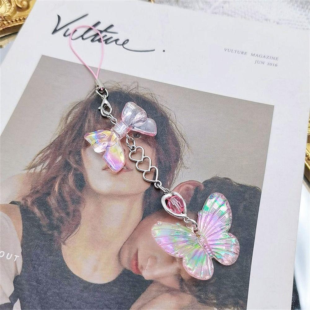Beaded Chain Bag Charms Gool Girl Phone Pendant Mobile Lanyard Cellphone Strap Mobile Phone Strap