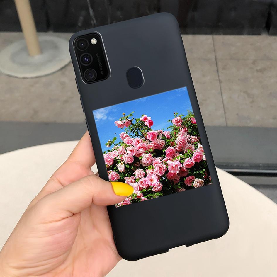 Pro Samsung M21 Pouzdro 6,4 palce Měkký Silikonový Kryt s Srdcem TPU Pro Samsung Galaxy M21 M 21 SM-M215F M215 Zadní Kryt Telefonu Funda