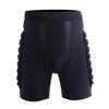 Unisex Polyester Motorcycle Snowboard Ski Protective Hip Butt Padded Shorts Cycling Clothing Black Breathable Shorts