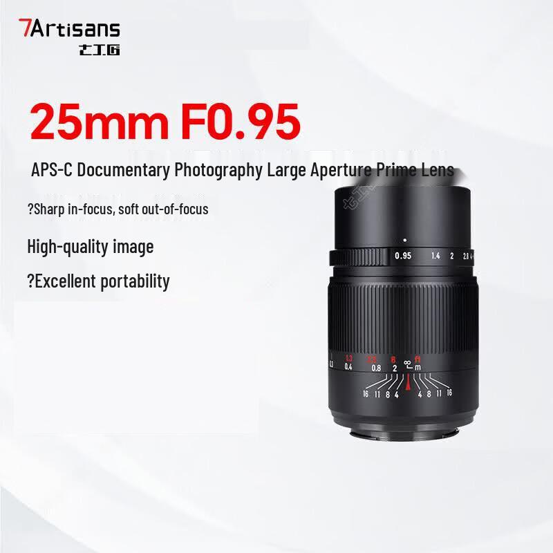 7Artisans 25mm F0.95 M4/3 Prime Lens