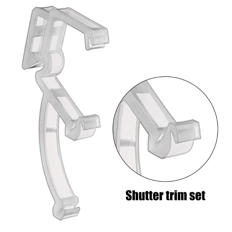 Horizontal Blind Repair Kits 20 Pieces Plastic Clear Clips Easy Installation Curtain Hardware for Window Valance Clips