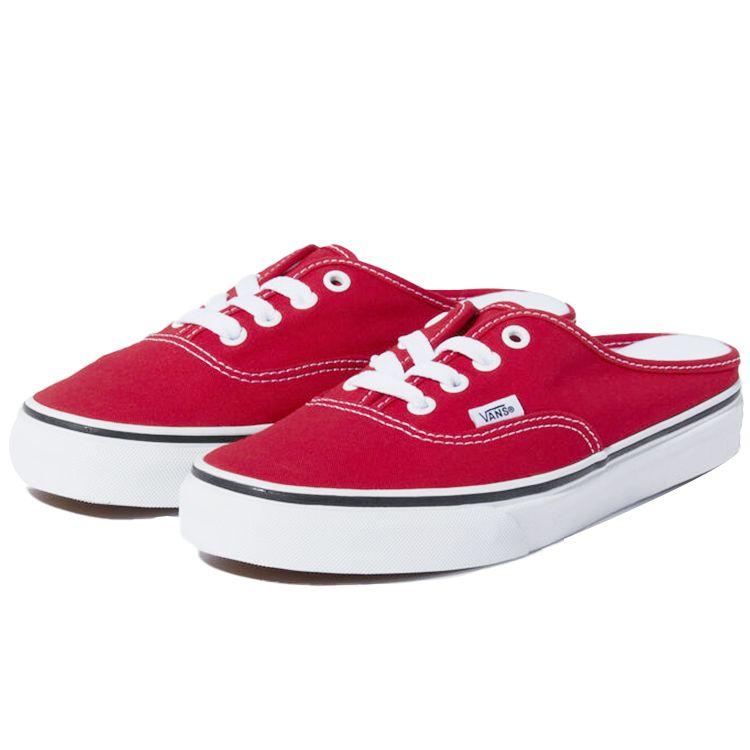 Vans Authentic Canvas Shock Absorbing Durable Lightweight Breathable Low Top Skate Shoes Unisex Sneakers Red VN0A54F7JV6