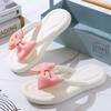 Fashion Bow Tie Slippers for Women, Sweet Bow Tie Flip Flops, Outdoor EVA, Non-Slip Beach Shoes, Comfortable Sandals, Summer Fashion