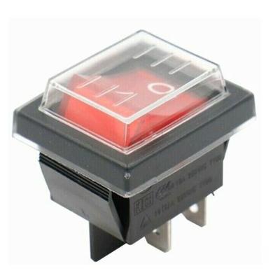 16A 250V Rocker Switch 37*30*33mm ON/OFF Switch With Light