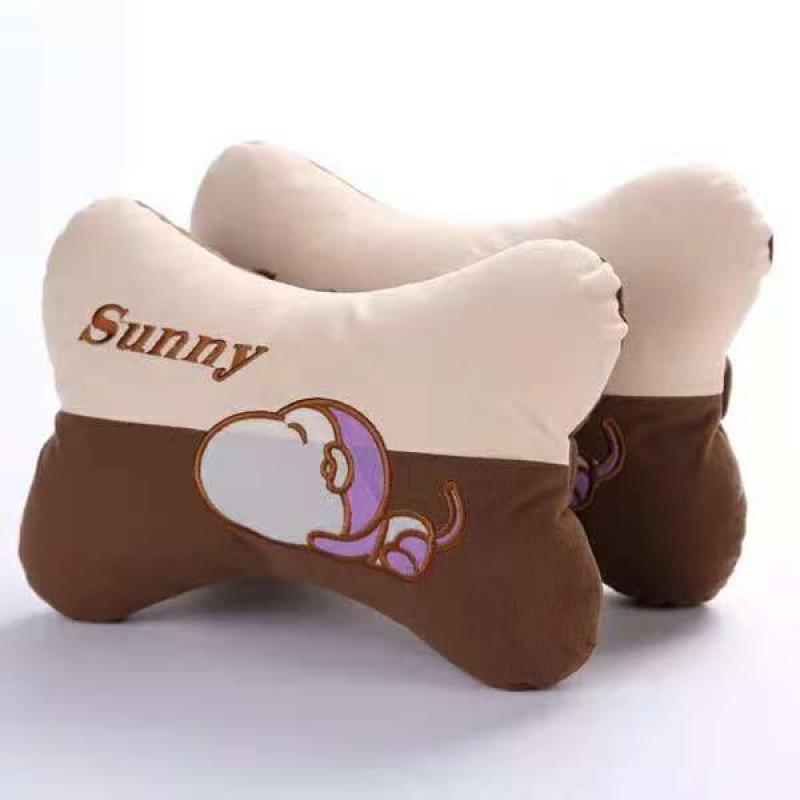 Car Neck and Lumbar Support Pillow Set – Cute Cartoon Design