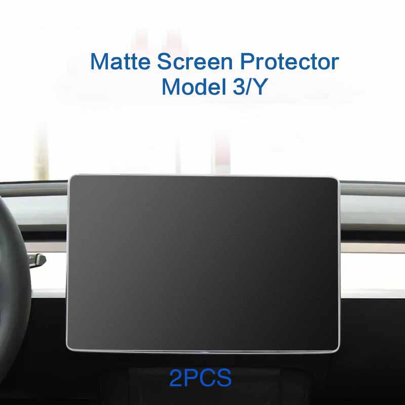Displayschutzfolie aus gehärtetem Glas für Tesla Model 3 Y Mittelkonsolen-Zubehör Matte HD-Folien-Schutz 15 Zoll