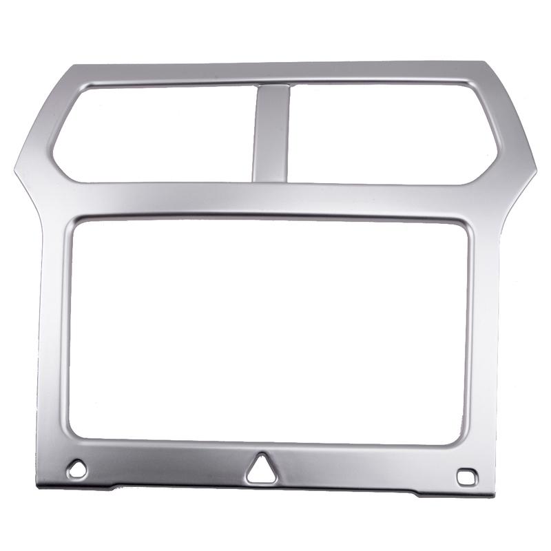 Interior Dashboard Console Central Navigation GPS Frame Cover Trim Bezel ABS Silver Fit For Ford Explorer 2011 2012 2013 2014