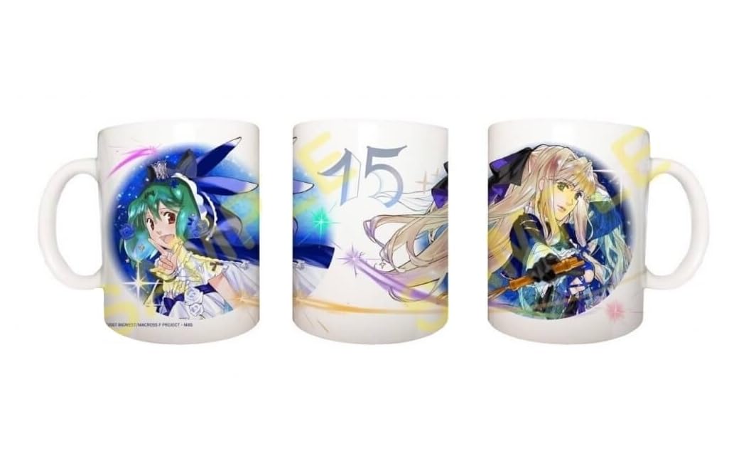 

Macross F 15th Anniversary Oshare Macross Frontier Mug ~Hyakumangoku Festival~ белый