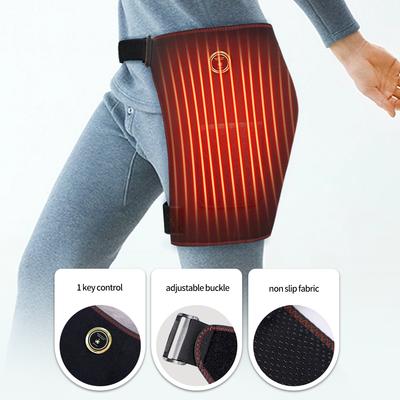 Portable Electric Heated Hip Massager Vibration Kneading Sciatica Pain Alleviation Muscle Strain Recovery Winter Warm Gear
