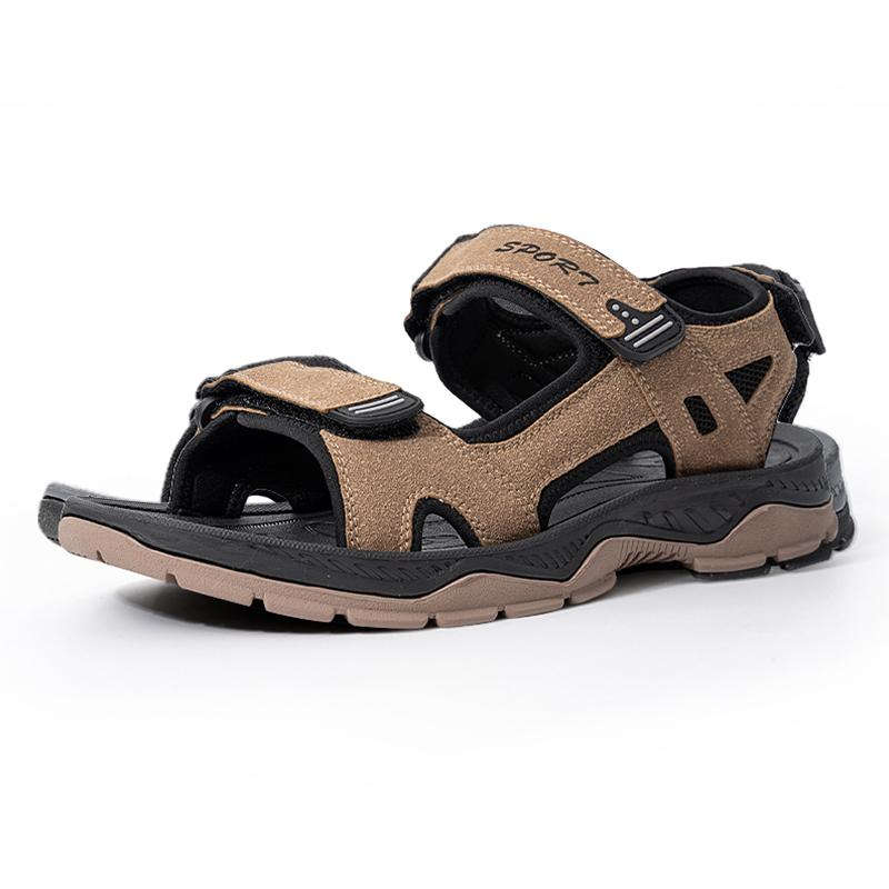 

Outdoor Men s Summer Beach Sandals Wear-Resistant Breathable Leisure Comfortable Walking Sandals Fashion Casual Shoes 40 коричневый