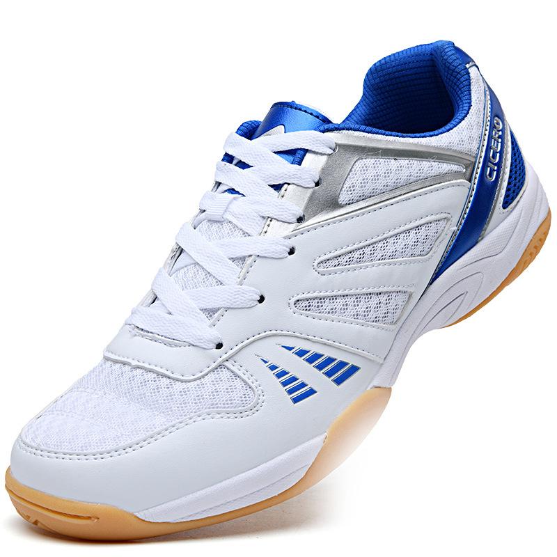 New badminton shoes men's breathable mesh comfortable volleyball shoes student competition training shoes couple table tennis shoes
