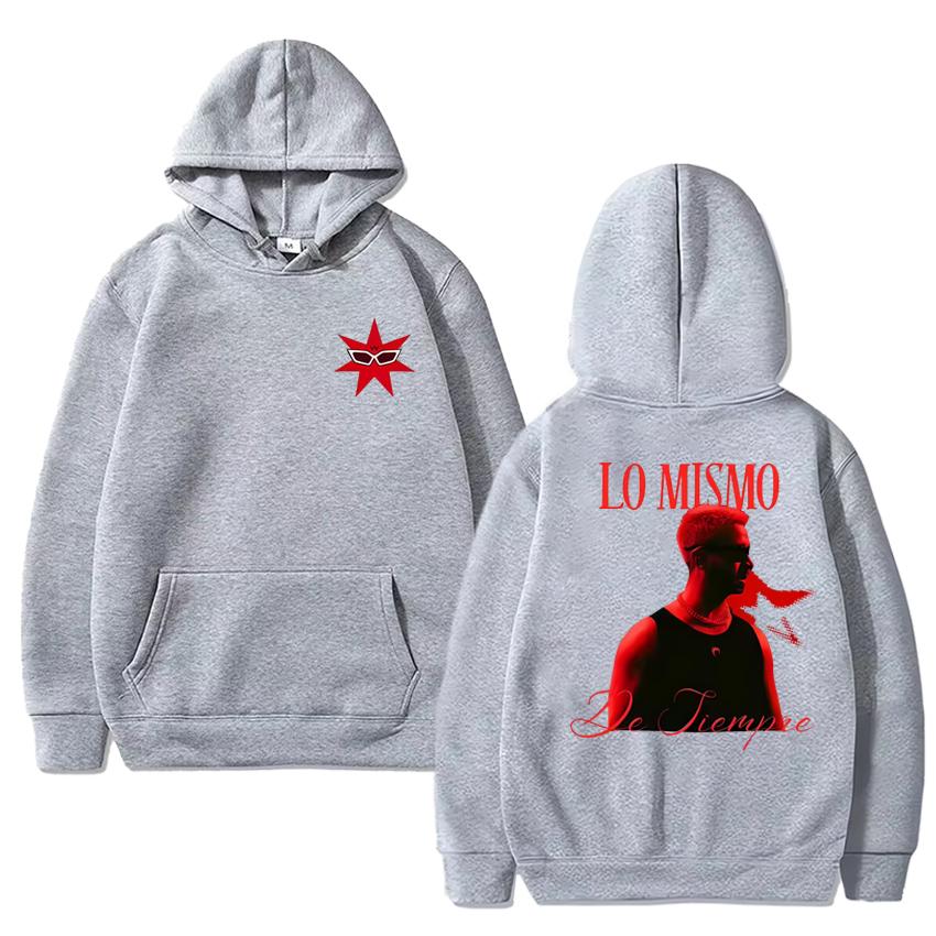 Singer Mora Lo Mismo De Siempre 2025 Album Double Sided Print Sweatshirt Men Women Trend Fashion Hoodie Unisex Fleece Pullover