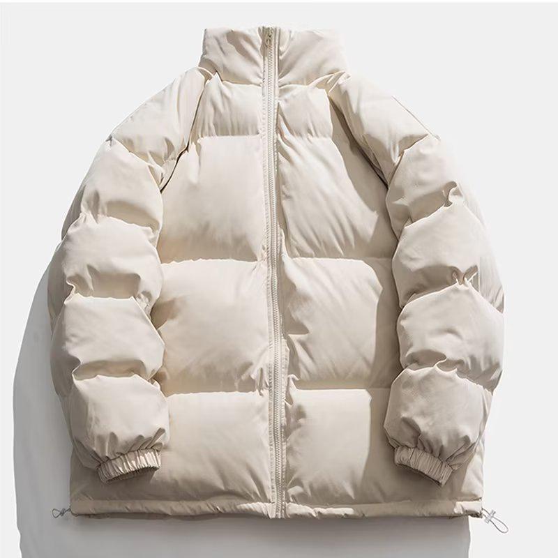 Chaqueta de Algodón Retro con Cuello Alto para Hombre Invierno 2023 - Corte Holgado Casual para Parejas