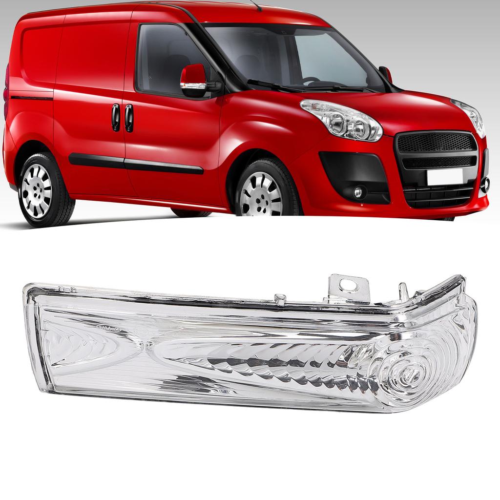Wing Mirror Indicator Lamp Lens Proof Pressure Resistant Side Mirror Indicator Lens Cover for Doblo 2010 to Up