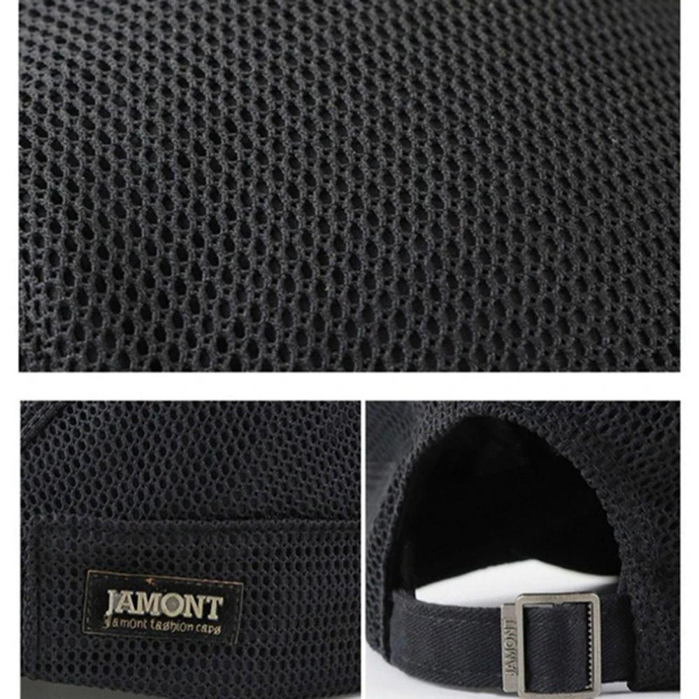 Korean Style Men Beret Hat British Style Forward Peaked Cap Adjustable Mesh Flat Cap  Summer
