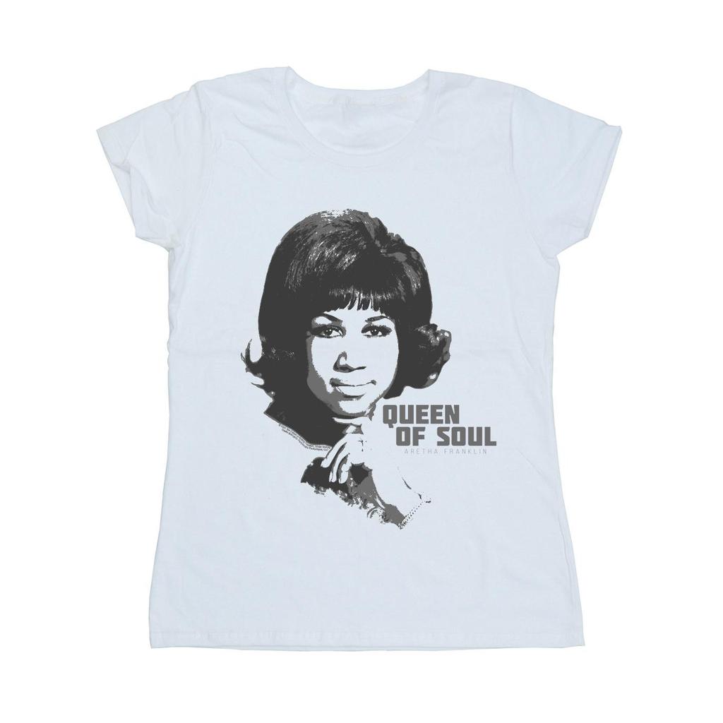 Aretha Franklin Womens/Ladies Queen Of Soul Cotton T-Shirt