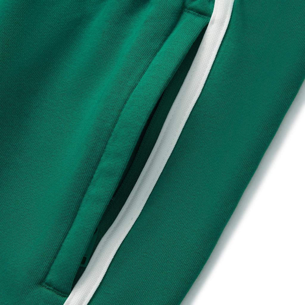 Li-Ning Sports Lifestyle Series Color Block Letter Mid-Rise Comfortable Breathable Versatile Casual Shorts Men Shorts Stone-Green AKSV279-5