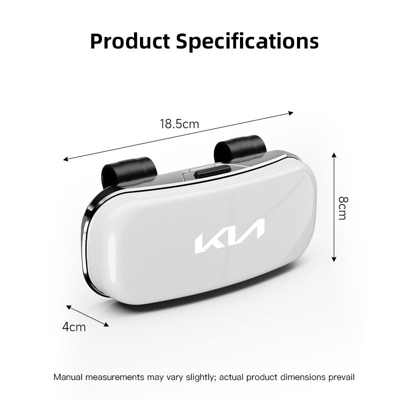 LRVA9 1Pcs Car Sunglasses Glasses Box Eyeglasses Storage Case For KIA EV6 EV9 RIO Ceed Stinger Forte Niro Soul Sorento Cerato Stonic