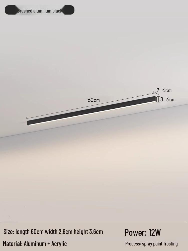 Nordic Minimalist LED Strip Light for Living Room, Hallway, Bedroom, and Balcony