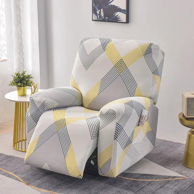 Elastic Single Sofa Cover Stretch Chair Cover for Recliner Chair Slipcover for Living Room Recliner Protector with Protector