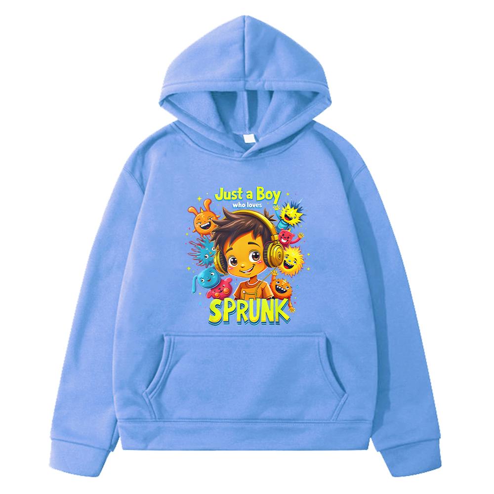 

Осень Kawaii Sprunki принт аниме толстовки толстовки флисовая толстовка Sprunki мальчики пуловер куртка y2k sudadera детская одежда для девочек 130 розовый