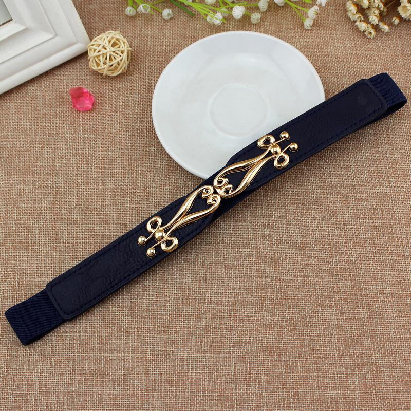 Spring And Summer Women'S Thin Dress With Elastic Buckle Waist Seal Women'S Fashion Accessories, Thin Elastic Belt Three Sizes