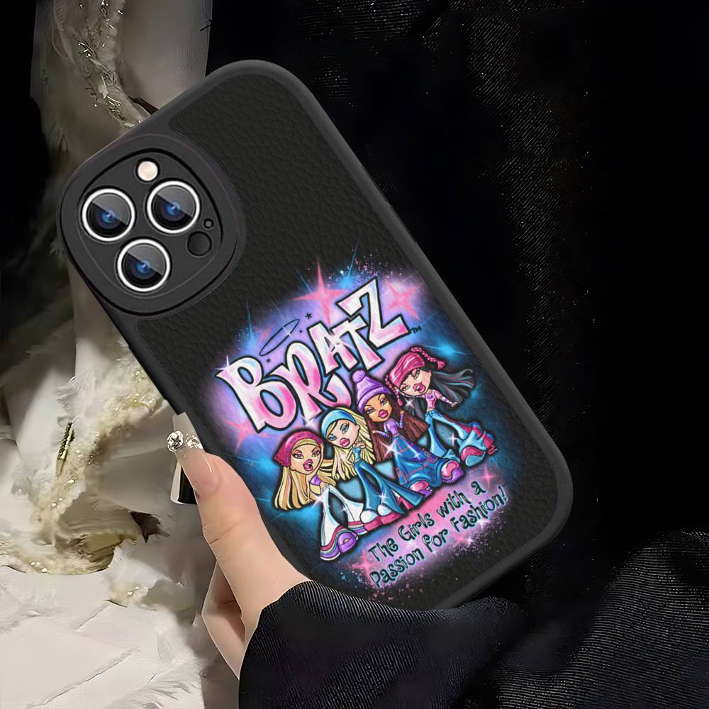 

Cute B-Bratz D-Doll Phone Cover For IPhone 11 12 13 14 15 16 Pro Max Mini Plus Soft Leather Case 11 pro max
