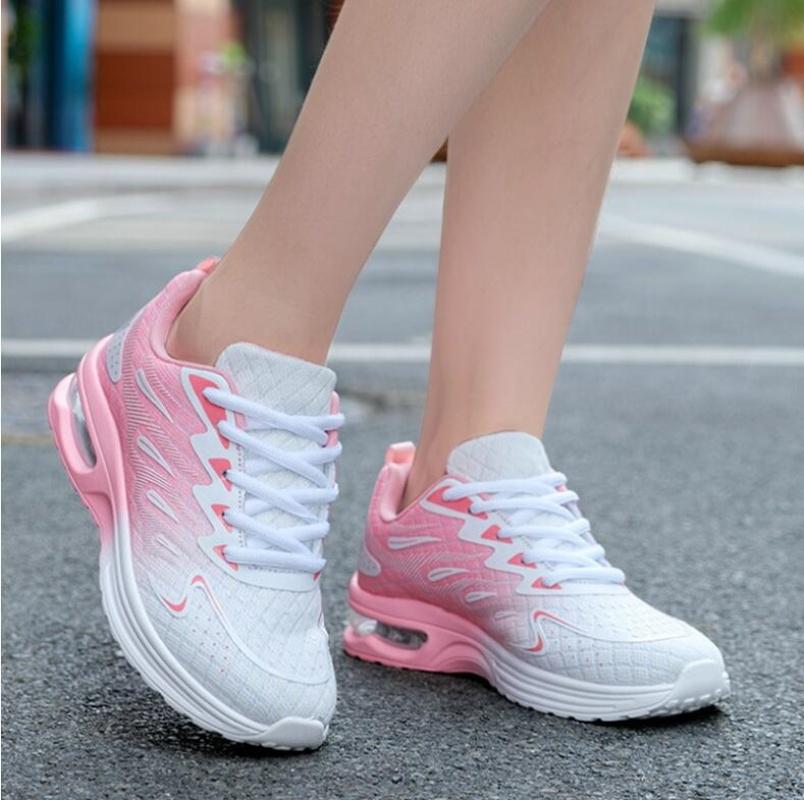 New Sneaker Women Walking Shoes Womens Fashion Air Cushion Mesh Breathable Tennis Sport Shoes