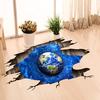 Wall Sticker 3D Starry Planet Universe Wall Broken Living Room Bedroom Sticker Home Decoration